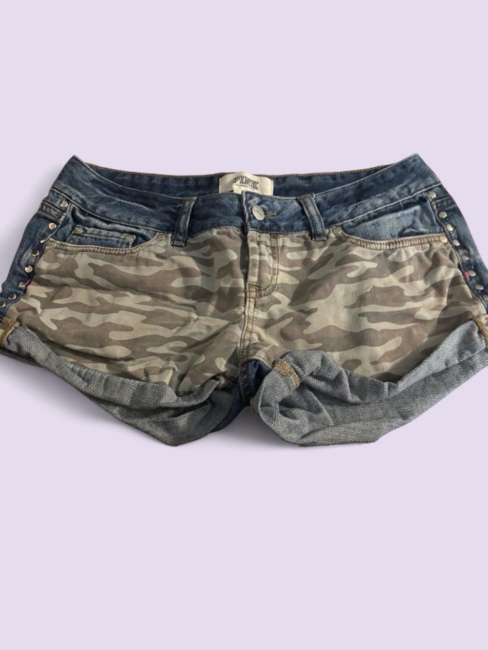 Authentic Y2K Victoria’s Secret PINK denim shorts